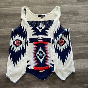 Honey Punch aztec print tank